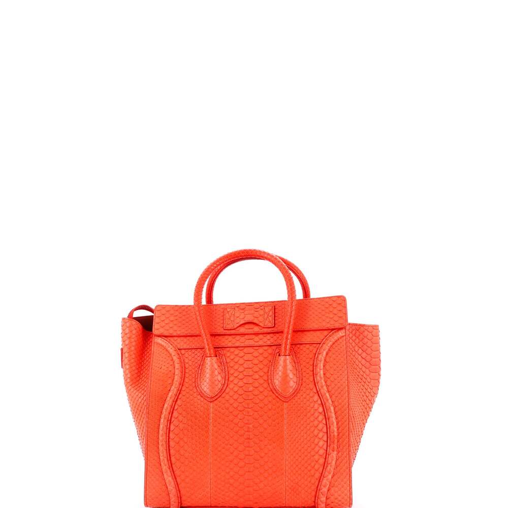 Celine Luggage Bag Python Mini #240768C11B - image 3